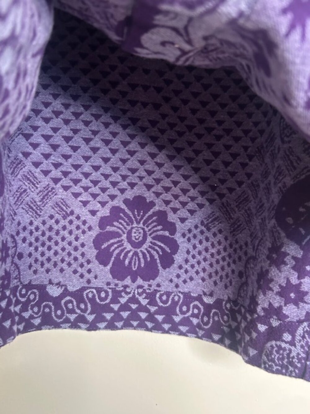 We The Free Free People Butterfly Jacquard Shirt Jacket Purple Blue Combo NEW - Picture 7 of 16
